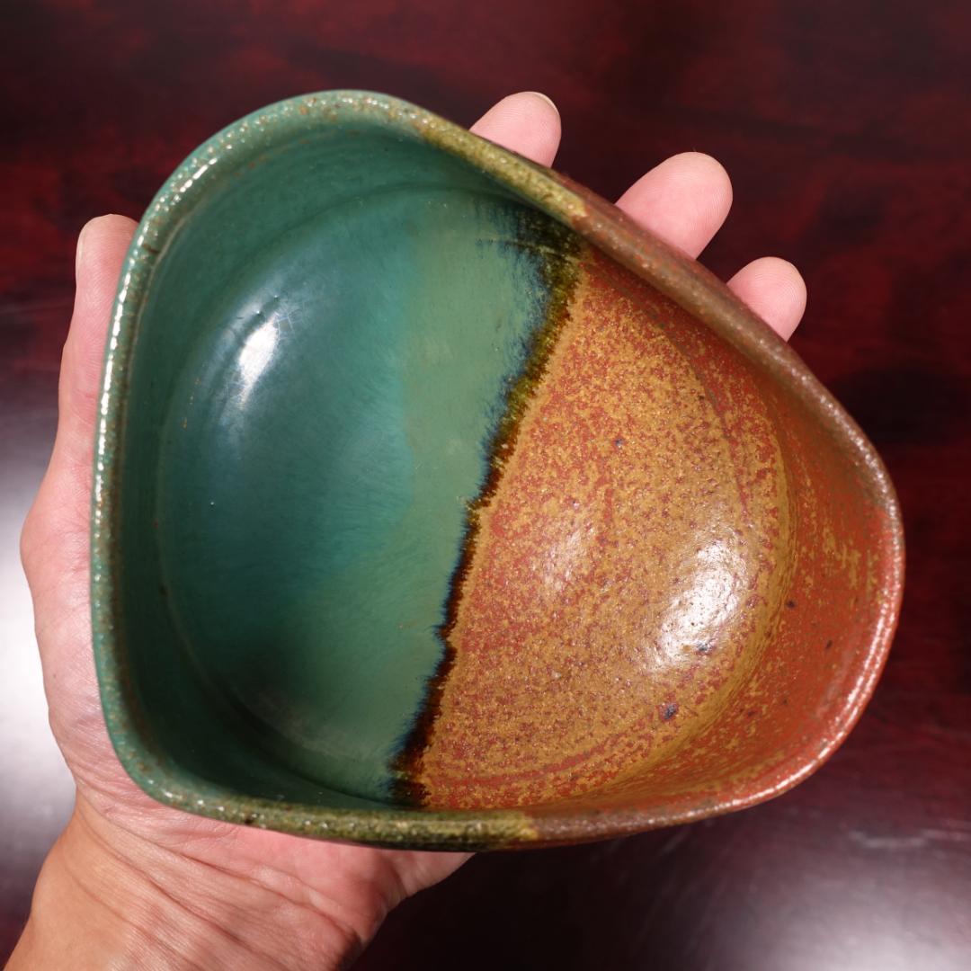 現代上野焼の第一人者 16代 熊谷保興 掛分向付 10客 共箱