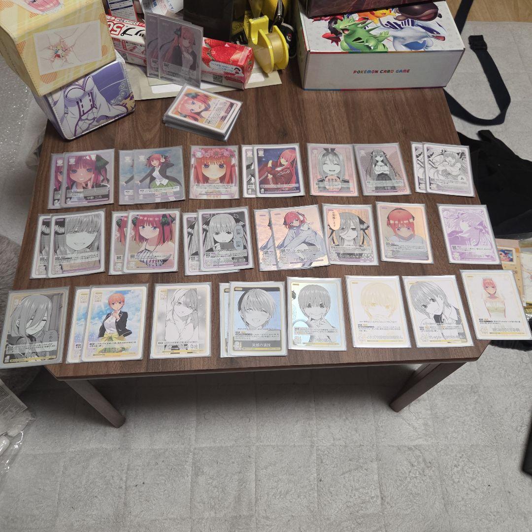 五等分の花嫁カードゲーム　引退品 デッキ3＋ストレージ3