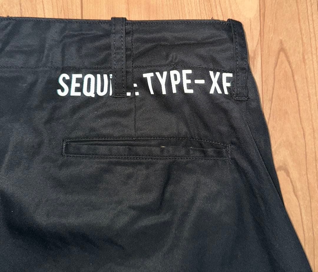 24SS SEQUEL CHINO PANTS TYPE-XF黒シークエルXL