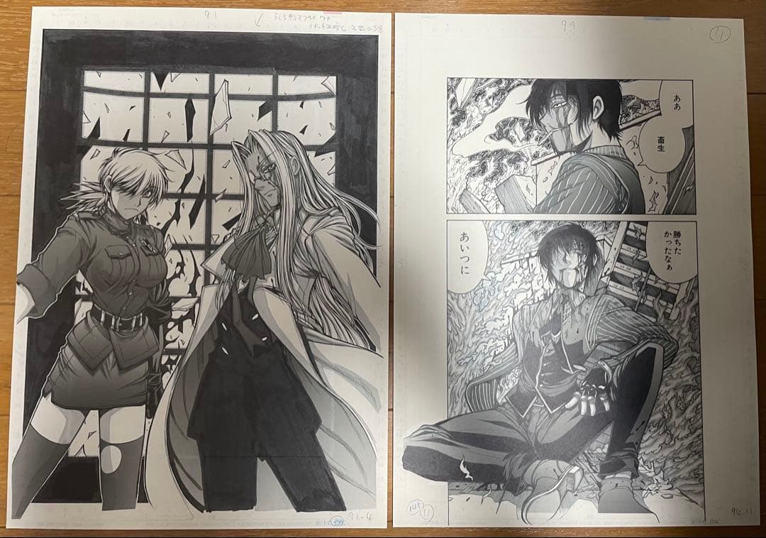 ヘルシング 20周年記念複製原画 王立国教騎士団セット40枚セット