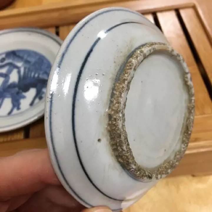 中国骨董 小皿 青花 明時代