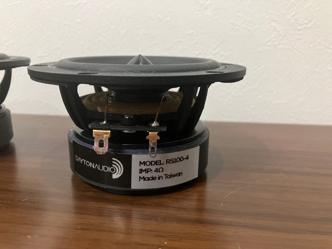 Dayton Audio RS100-4 10cmアルミコーンフルレンジ ペア