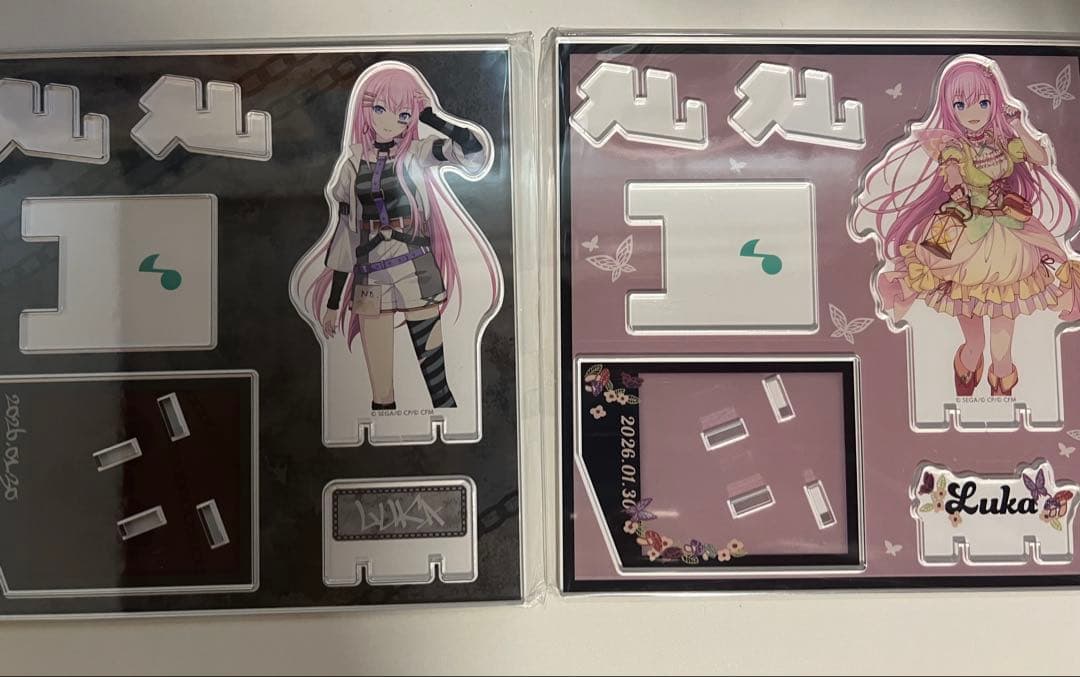 はぴこれくじ巡音ルカバースデー缶バッジ•アクスタまとめ売り