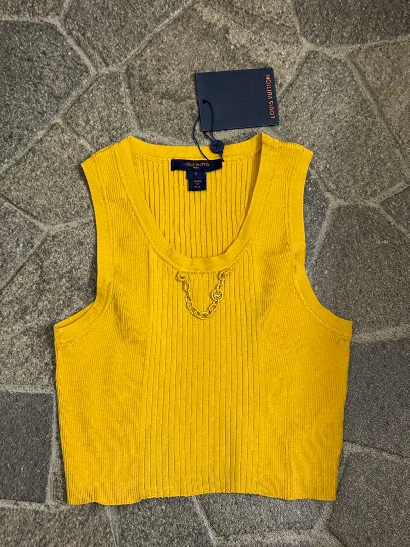 美品⭐︎LOUIS VUITTON リブニットクロップトップ