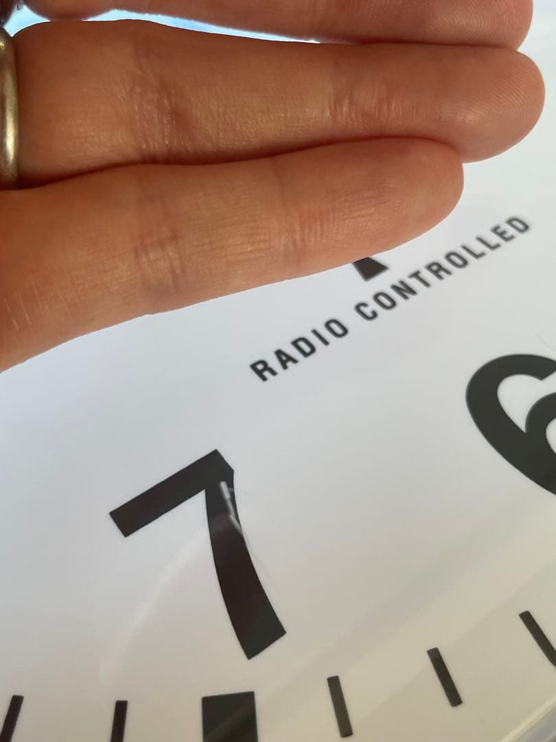 格安！twemcoパタパタ電波時計 RC-12 WHITE