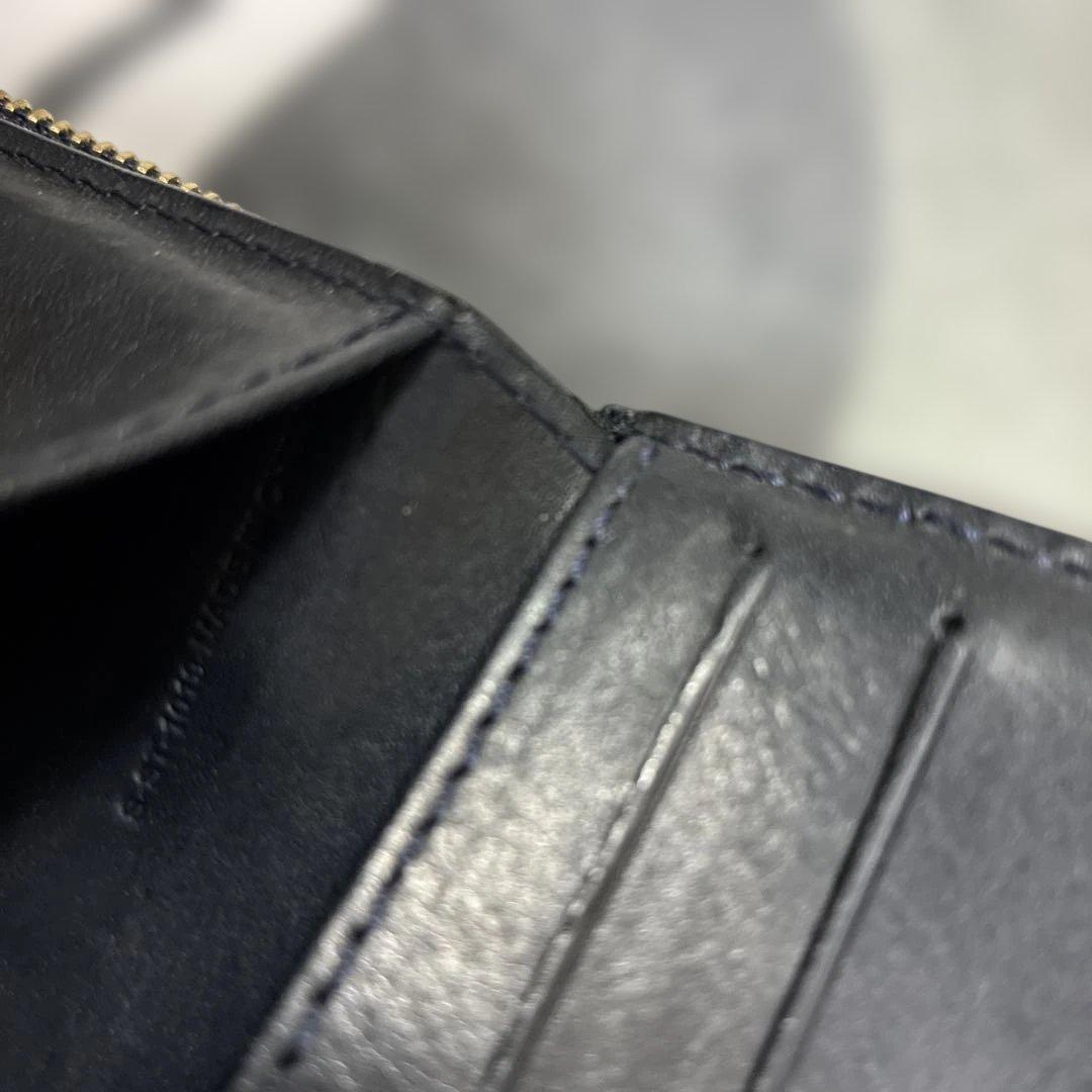 セリーヌ折財布 CELINE 二つ折り ネイビー 希少 美品