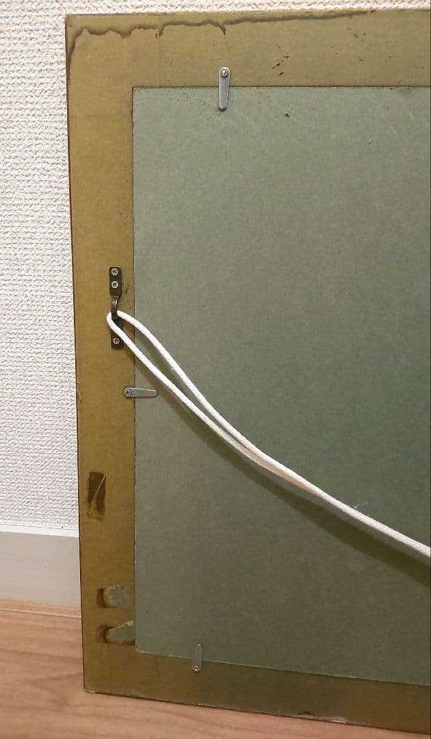 油彩　風景画　ガラスあり額縁