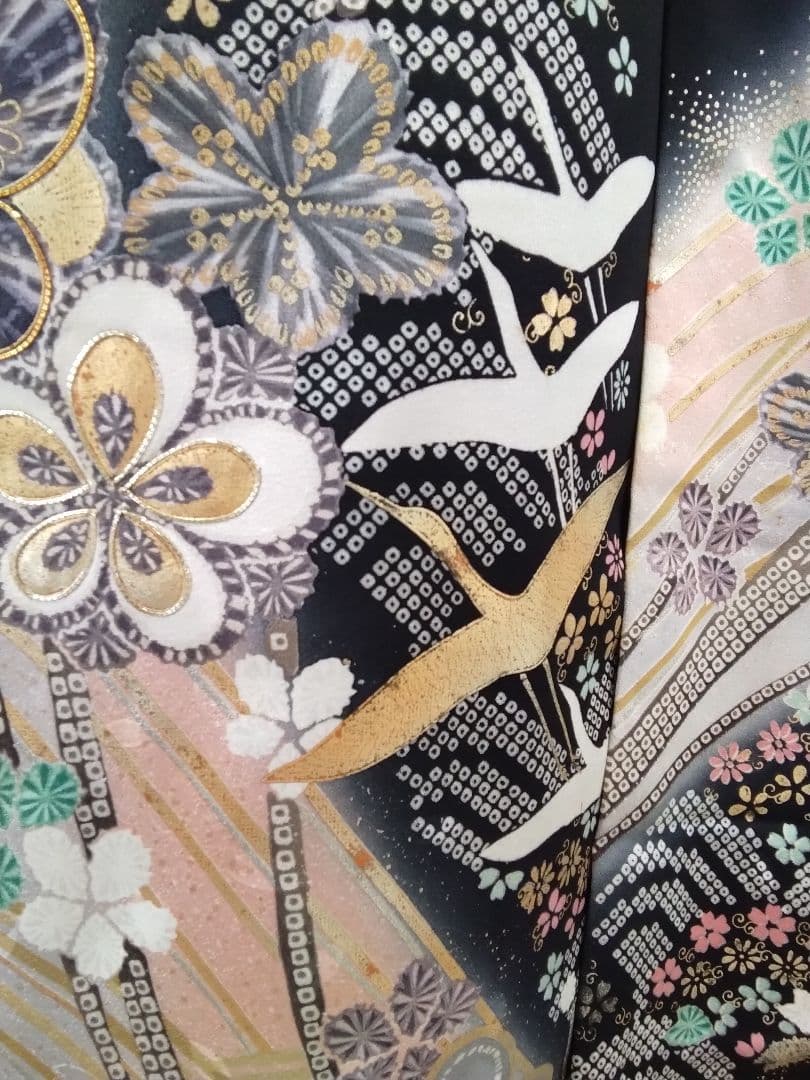 振袖フルセット、正絹振袖成人式、重ね衿帯揚げ帯締め、西陣袋帯、襦袢