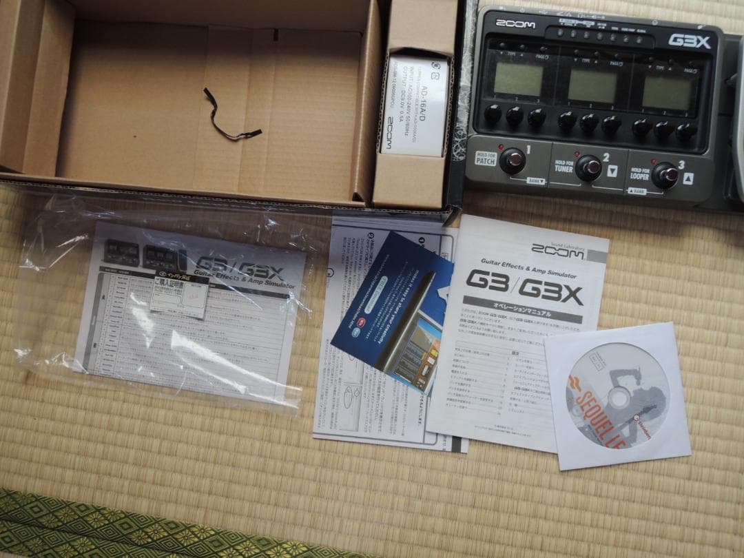 ★新品同様★ZOOM G3X（元箱、電源、説明書その他）