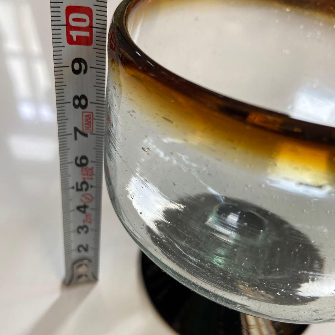 蔵出し！【　レトロ・アンティーク　茶ぼかしグラス？　】