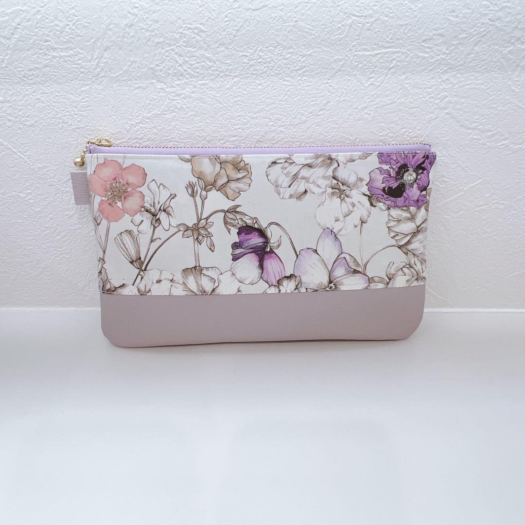 【K☆様お取置き専用ページ】リバティアレクサンダーマープル　ストラップ付きポーチ