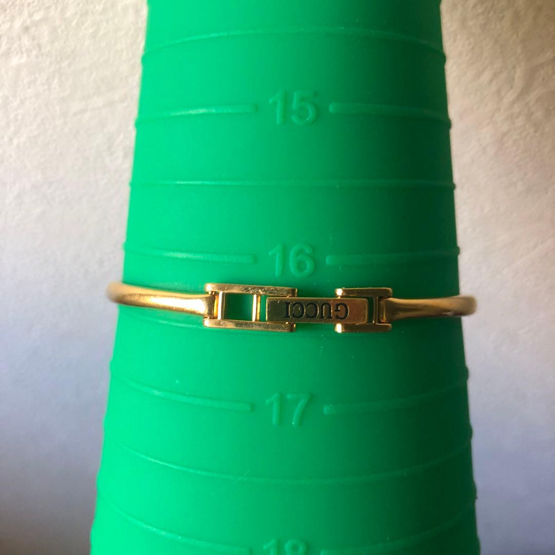 GUCCI 1600 電池新品　ゴールド 腕時計 チェーンリンクデザイン