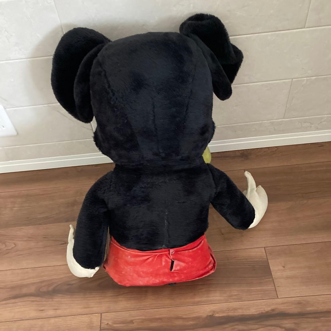 ミッキーマウス　ビッグぬいぐるみ　ヴィンテージ　レア