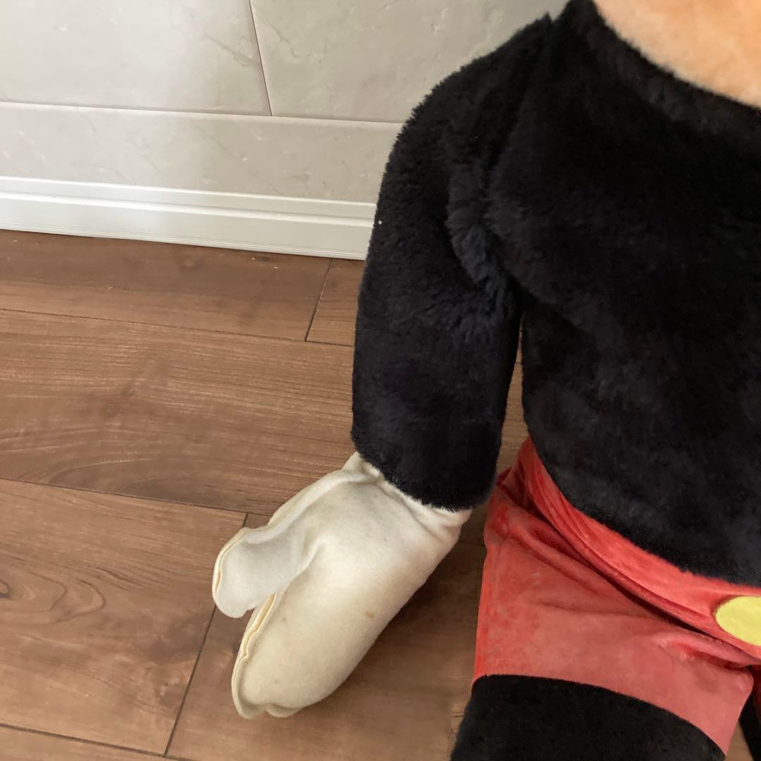 ミッキーマウス　ビッグぬいぐるみ　ヴィンテージ　レア