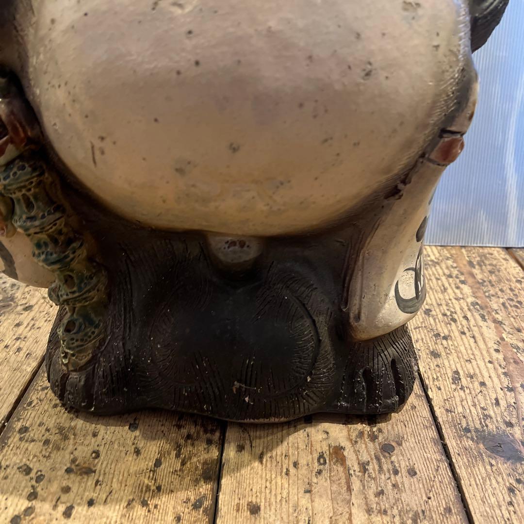 【 縁起物 】 信楽焼／たぬきの置物／他抜き／昭和レトロ／