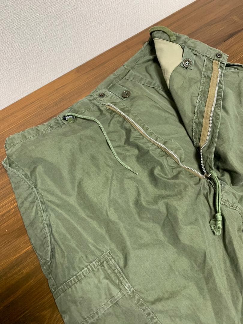 [リビルドバイニ－ドルズ] 再構築 サルエルカーゴパンツ S カーキ 日本製