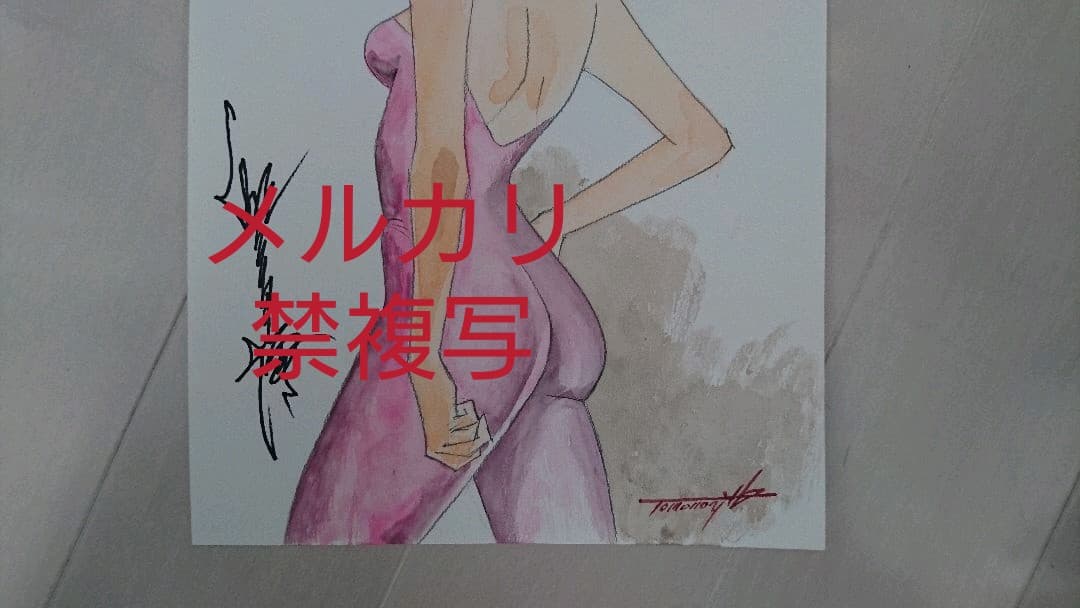 湖川友謙直筆サイン入りイラスト※イデオン、ザブングル、ダンバイン