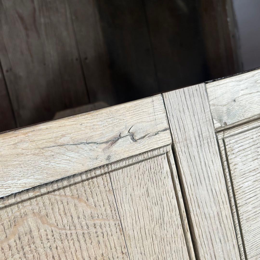 フランスアンティーク オーク剥離 コンソールテーブル 壁付 店舗什器　40-Ｂ