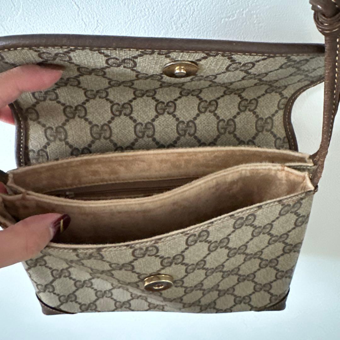 Gucci ショルダーバッグ ベージュ キャンバス