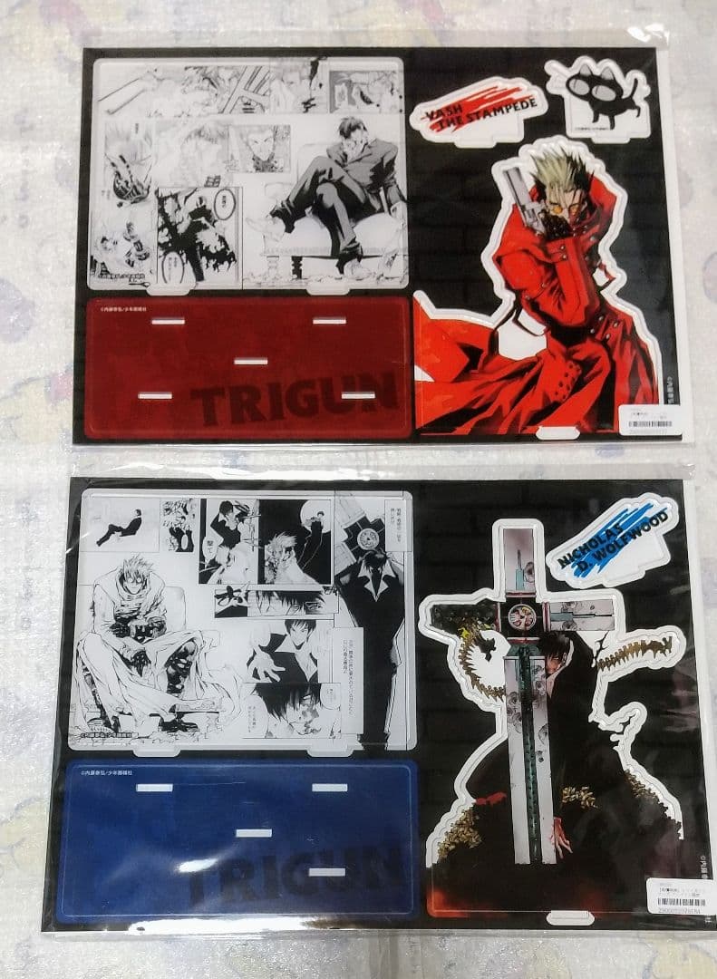 ヴァッシュ ウルフウッド 名場面アクリルスタンド トライガン TRIGUN