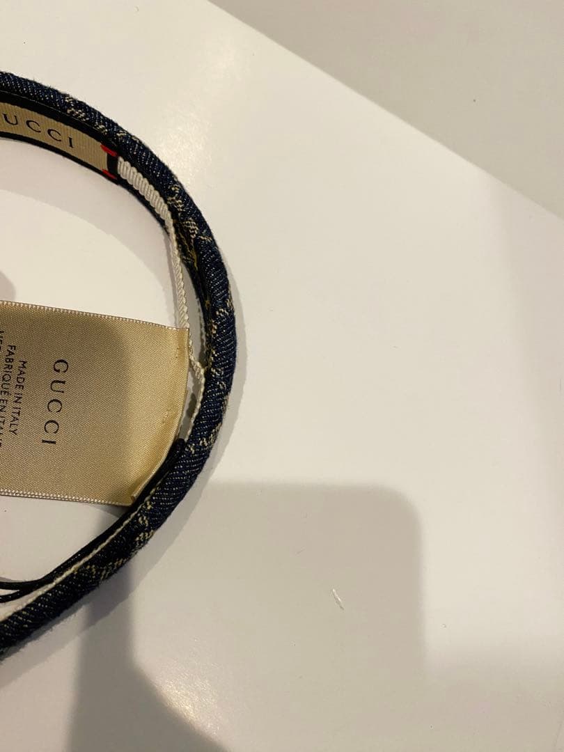 【タグ付・未使用】GUCCI GGデニム　カチューシャ