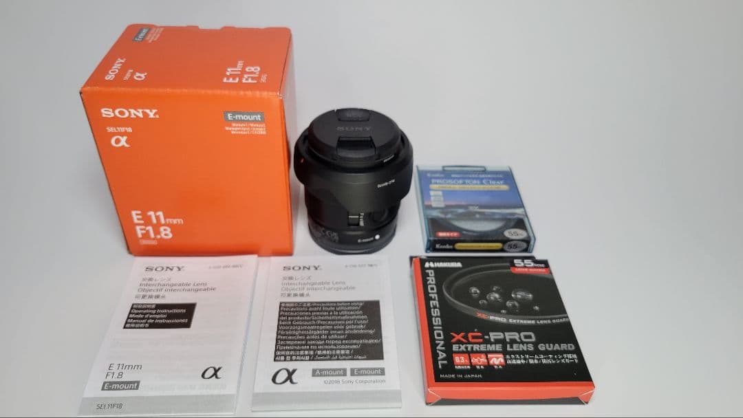 SONY Eマウントレンズ E11mm F1.8 フィルターセット