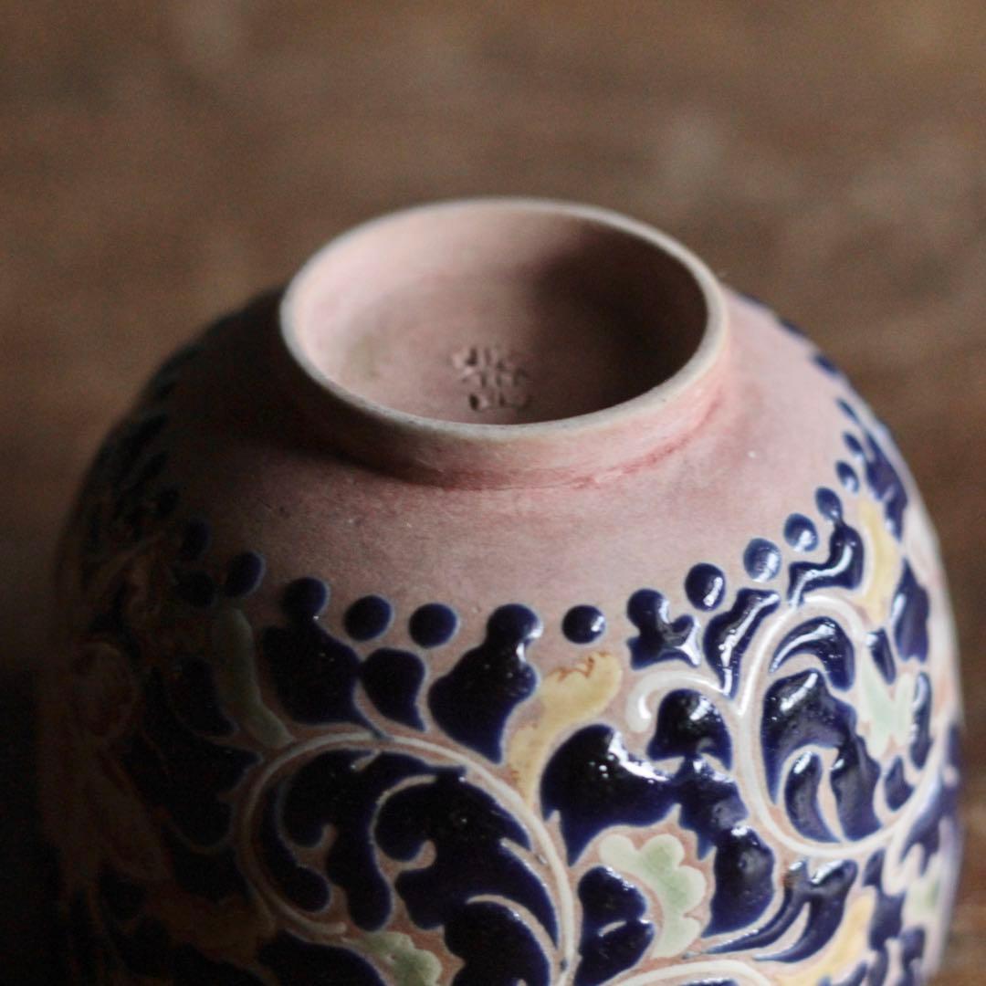 京焼 泰山与平衛 色絵 茶碗 茶道具 古美術 古道具 アンティーク