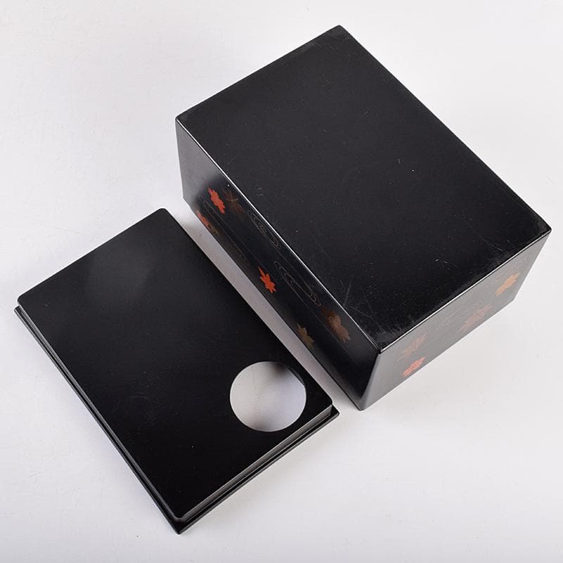 茶道具　雲錦蒔絵　利休茶箱　黒茶碗　七宝蒔絵　棗など　九点　一式　M　R8900