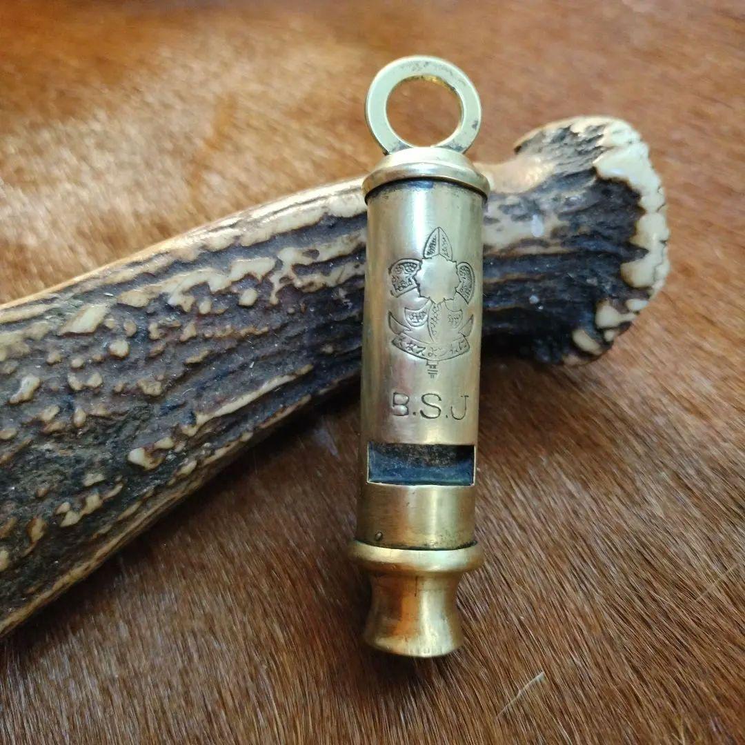 ボーイスカウトジャパン　ヴィンテージブラス ホイッスル（ポリス ホイッスル）