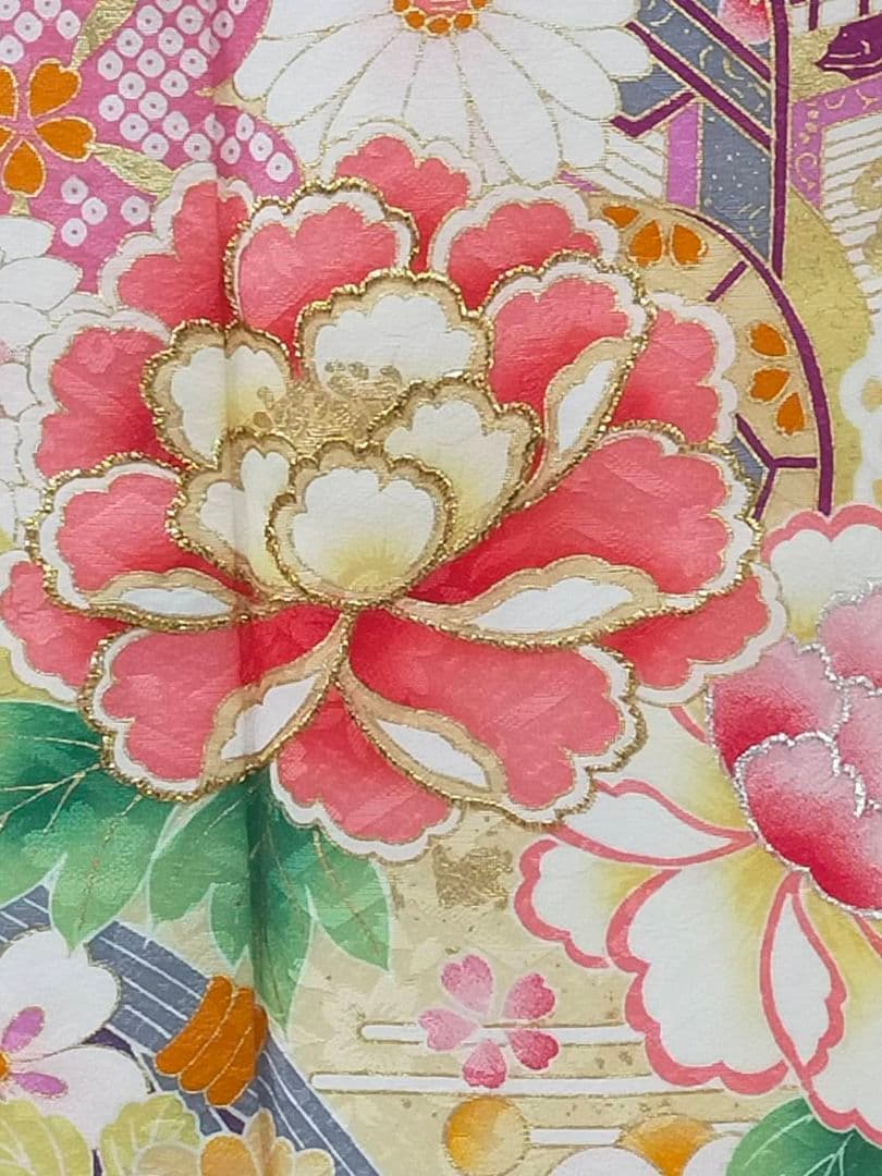 売約済み【WA-Modern】★★正絹　振袖7点フルセット+お直し★★