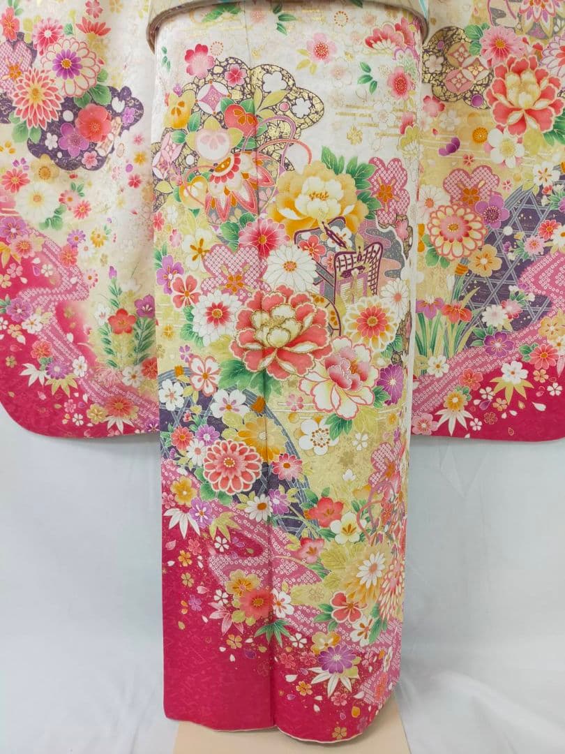 売約済み【WA-Modern】★★正絹　振袖7点フルセット+お直し★★