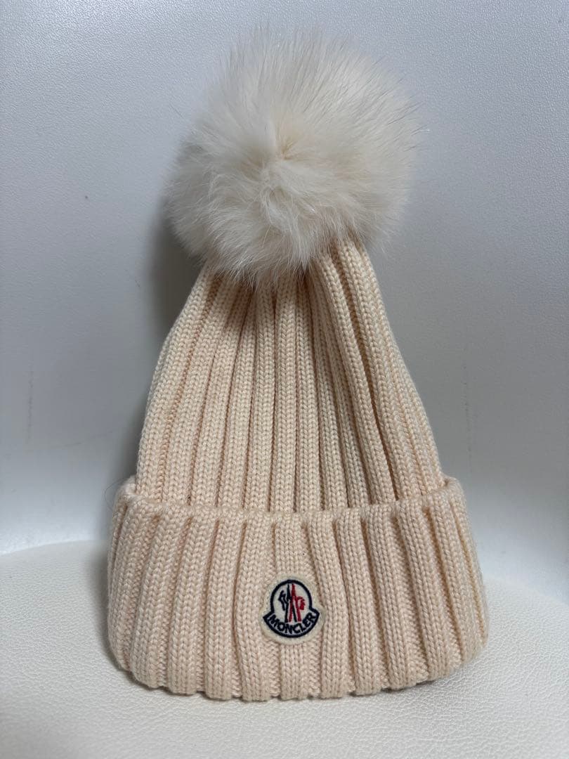 MONCLER フォックスファーニット帽