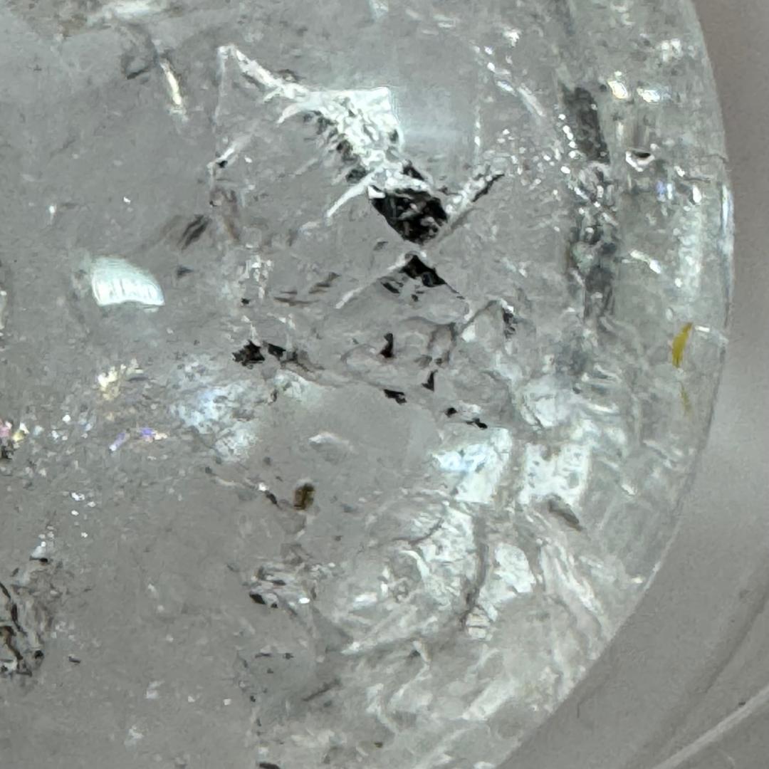 超希少！天然の奇跡虹入り◇水入り虹入り水晶◇ペンダントトップ