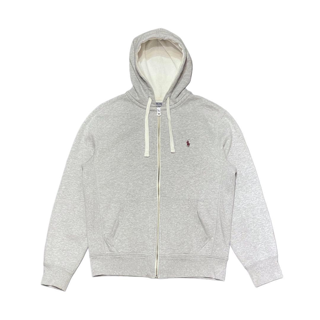 【M】90s ポロ・ラルフローレン スウェット ジップ パーカー フーディー