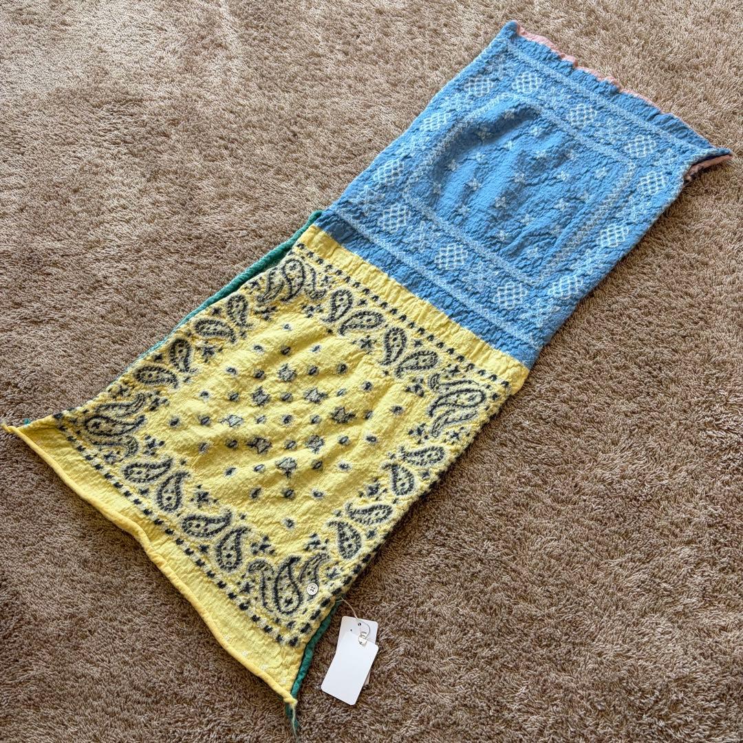 KAPITAL キャピタル 縮絨ウールパステルバンダナクロスHAPPYマフラー