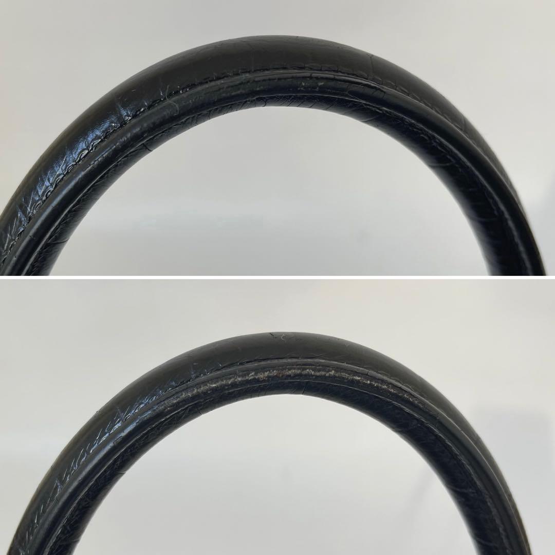 【極美品】サンローラン ビジネスバッグ 2way ミュージアム クロコ 黒 本革