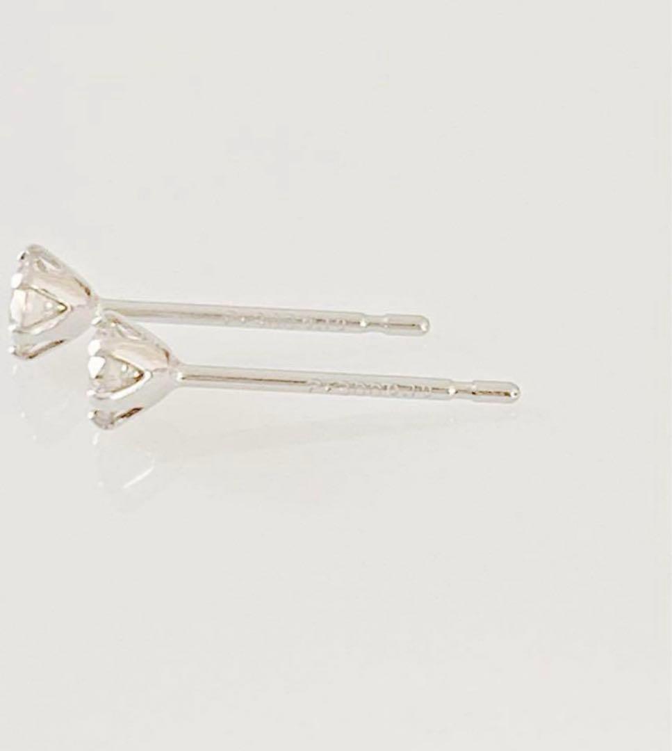 Pt 天然ダイヤモンド0.20ct ！ シンプル