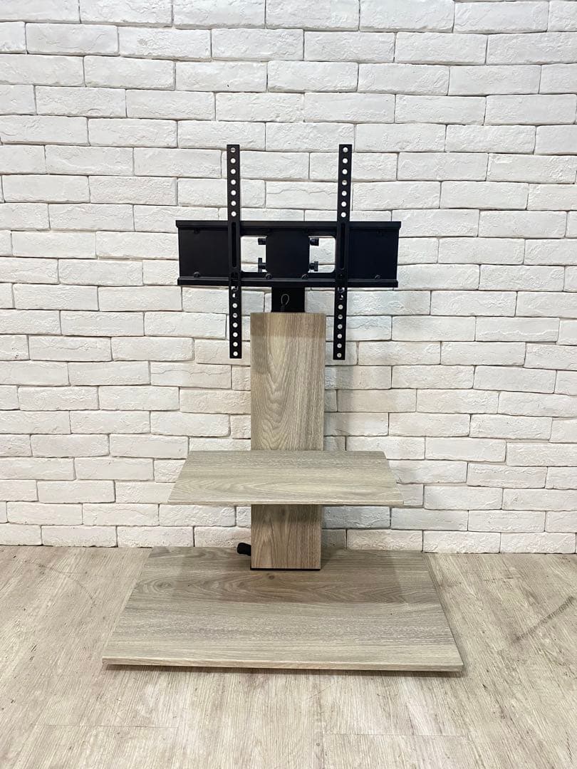 【東京都内23区配送無料】テレビ　スタンド 台　壁掛け　昇降　白　取り付け無料