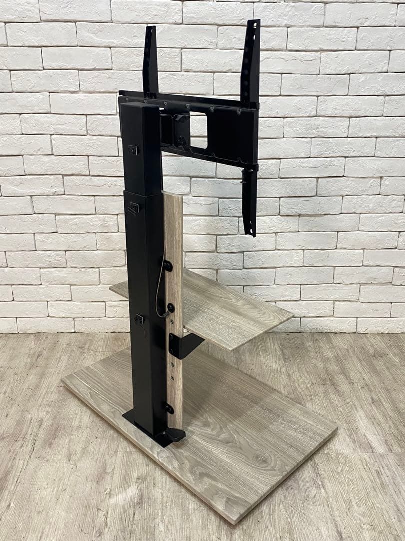 【東京都内23区配送無料】テレビ　スタンド 台　壁掛け　昇降　白　取り付け無料