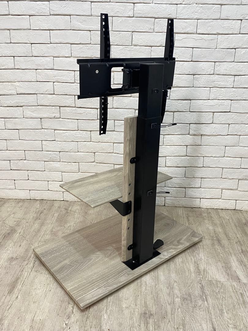 【東京都内23区配送無料】テレビ　スタンド 台　壁掛け　昇降　白　取り付け無料