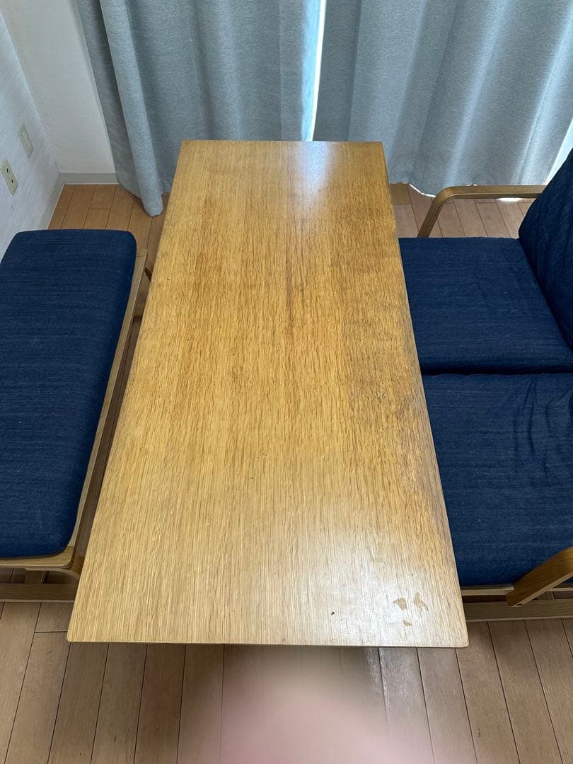 【引取り限定】無印ダイニングテーブル、チェアセット　９月２５日までに引き取り