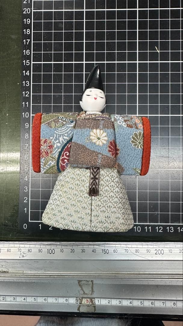 Usa 　お雛様、木目込人形、台付