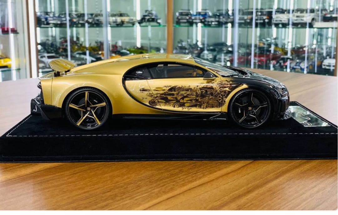 入手困難 HH モデル 1/18 ブガッティ シロン ゴールデンエラ ミニカー