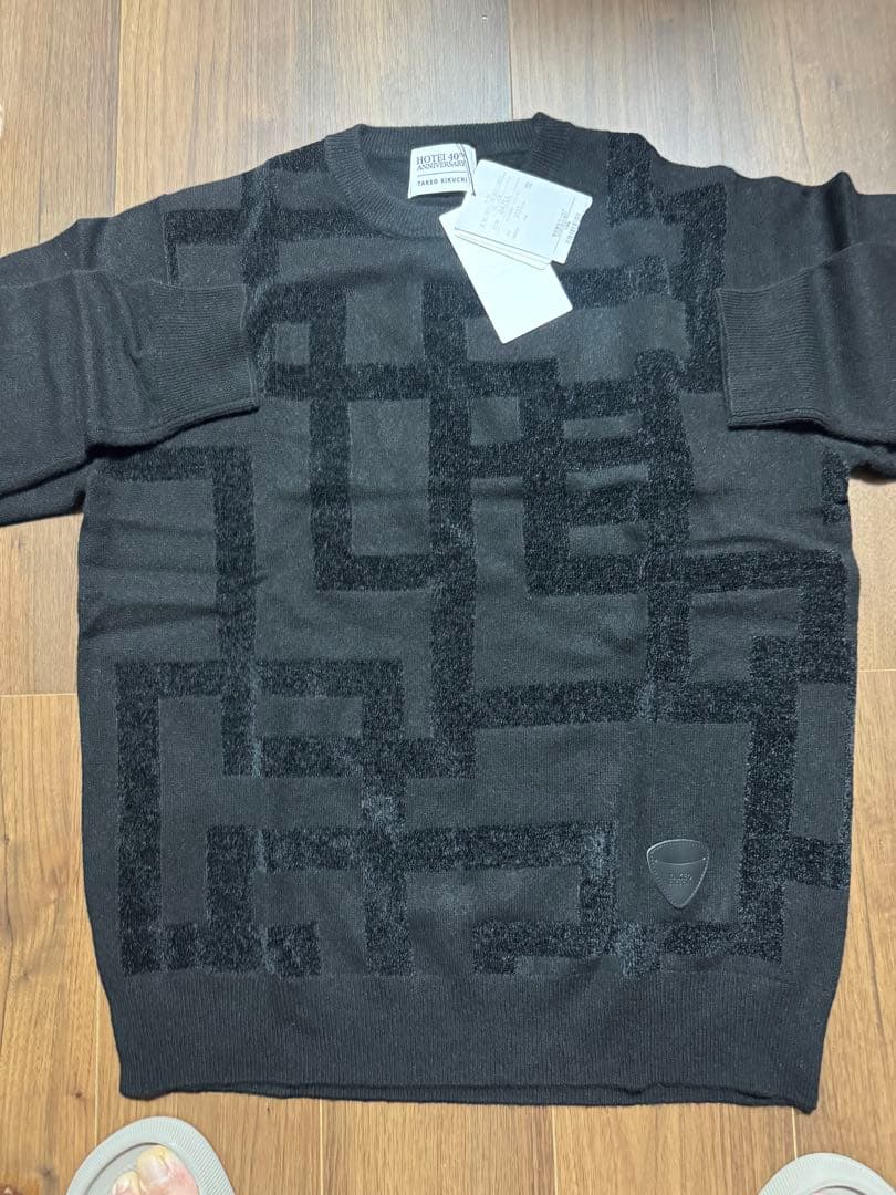 布袋寅泰タケオキクチ40周年記念セーター 04/LL ブラック