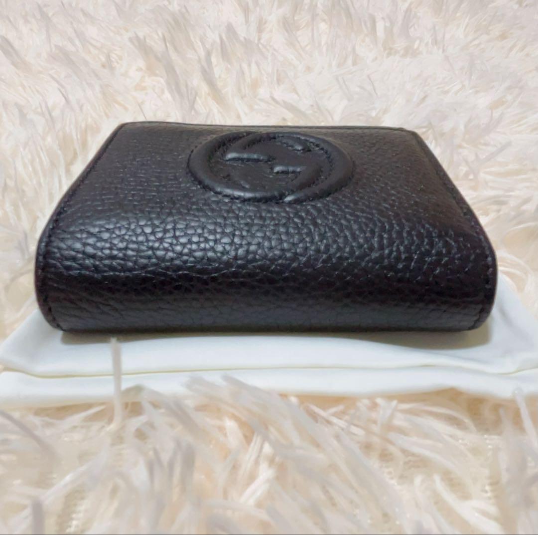 ［未使用・半額・付属品完備］ GUCCI SOHO 3つ折り財布 GGロゴ