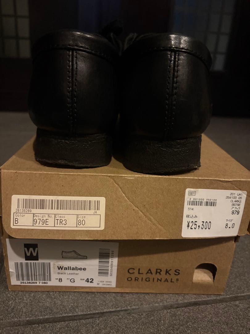 Clarks ブラック wallabee