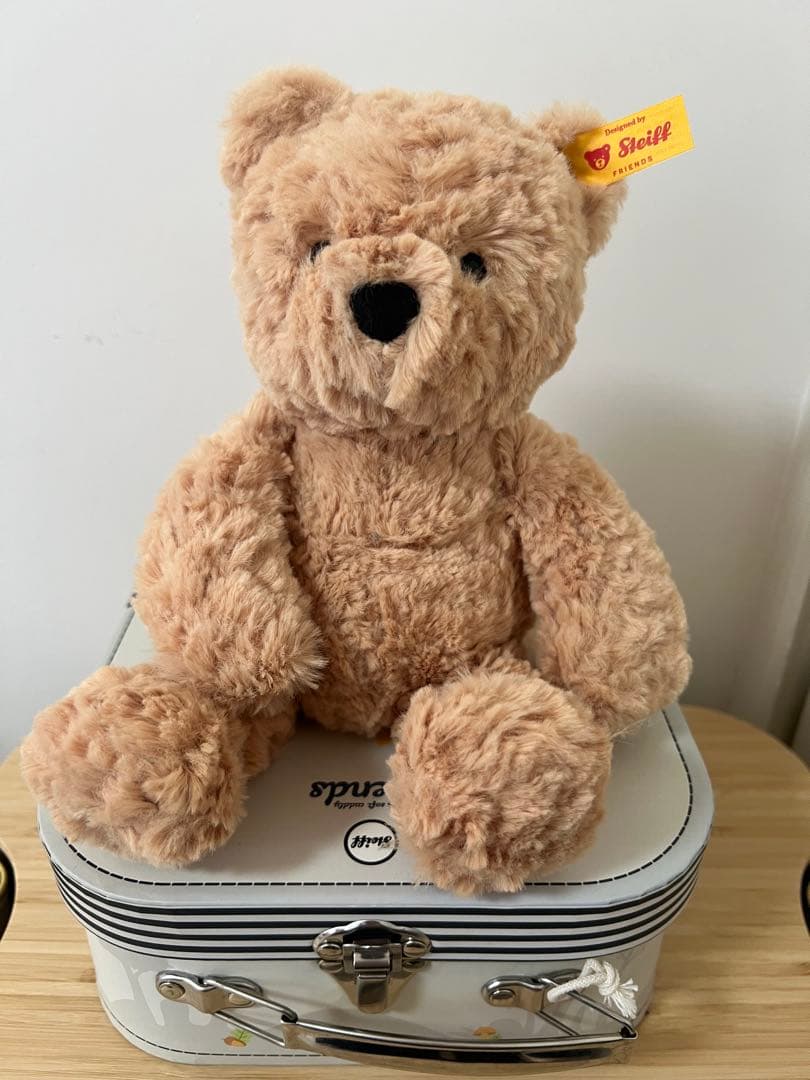 Steiff ベージュ ぬいぐるみ オリジナルケース付き