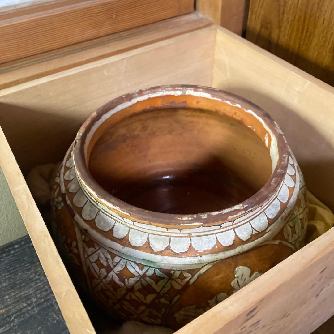 中国古玩　鳥華図花瓶　23cm18cm