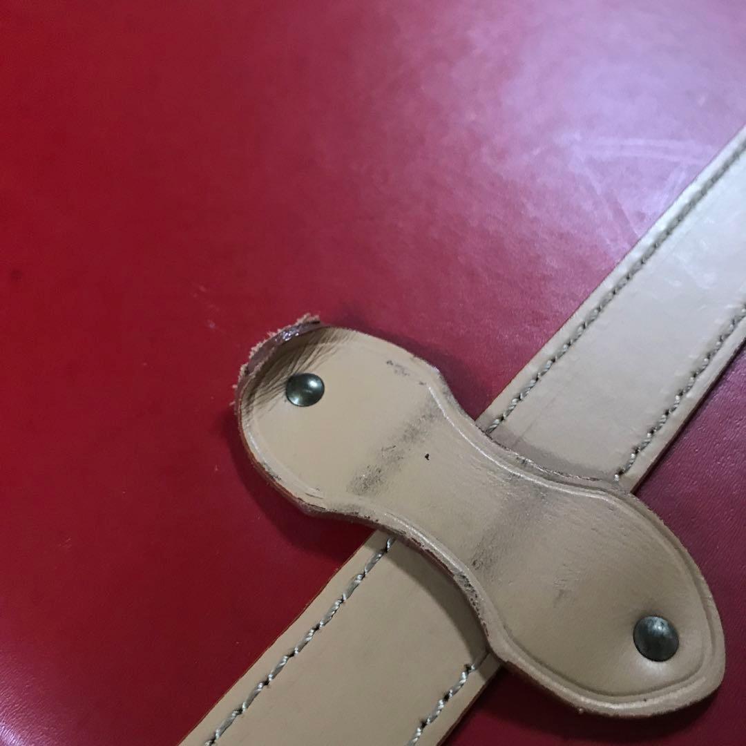 旅行トランク　旅行鞄　トランク　キャスター付き　レッド赤　中古