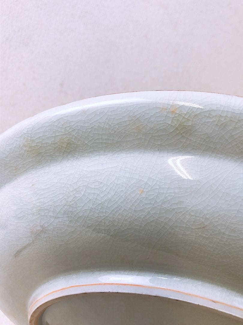 九谷焼 装飾皿 鷹図 松文様 飾り皿 裏印あり 観賞用 美術陶器 迫力絵付け